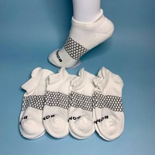 Bombas Women's Ankle Socks 4 Pair Pack White Black Size S Small M L Multi Size