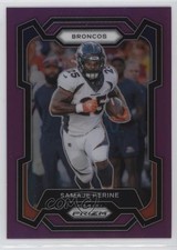 2023 Panini Prizm Purple Prizm 13/125 Samaje Perine #88 0w47