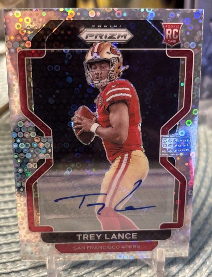 2021 Trey Lance Panini Prizm - Rookie No Huddle Prizm Autographs #333 RC
