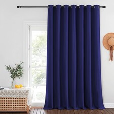 Blackout Curtains for Sliding Glass Door Room Divider Noise Reduce Curtain Pa...
