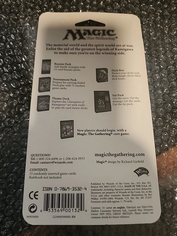 MTG Champions of Kamigawa Booster Pack New Sealed - Image 3 of 3