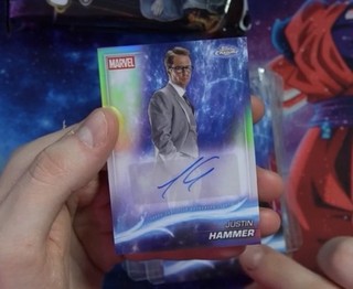 2025 Topps Chrome Marvel Studios Justin Hammer #AA SR Autogramm Sam Rockwell