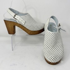 Eric Michael White Perforated Leather Wooden ...