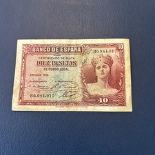 Spain- 10 Pesetas- 1935