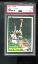 1981 Topps #75 Kevin Mchale ROOKIE RC PSA 7 Graded Basketball Card 1981-82 East. rookie card picture