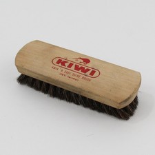 Vintage KIWI Branded 100 Horsehair Brush for Shoe Polishing, 7.10" Long