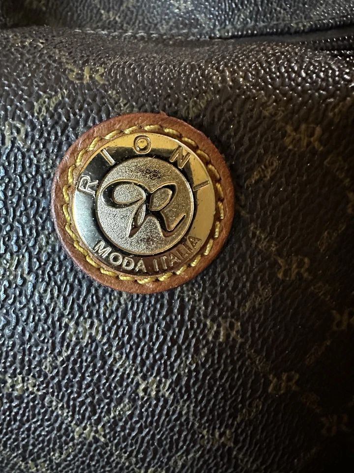 Rioni Signature Brown ST-20015 Bowler Large Boston Bag Excellent Condition - Image 4 of 4