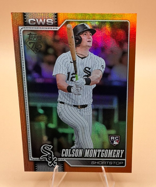 2026 Topps Series 1 - Colson Montgomery #157 Orange Rainbow Foil /25 WHITE SOX