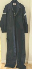 Unitog Men's Reflective Cargo Long Sleeve Coverall Dark Navy Sz 44 Long EUC