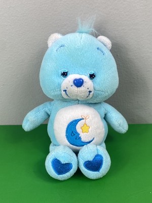 Care Bears 9'' Bedtime Bear Plush Blue Moon Star Stuffed Animal Play Along 2002