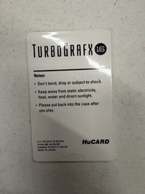 Falcon TurboGrafx 16, 1992, Card Only. Great Condition