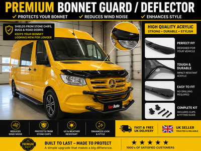 MERCEDES SPRINTER 2018+ MOTORHAUBE WINDSCHOTT SCHUTZ BONNET BRA W907 910
