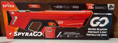 SPYRA Electric Water Blaster, Lightweight Outdoor Squirt Toy Game, SpyraGO, Red