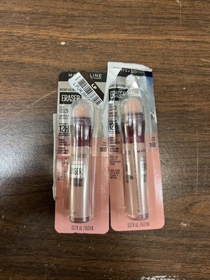 Maybelline Instant Age Rewind Eraser Dark Circle Concealer Brightener 160 2 Pack