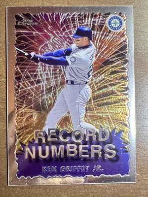 1999 Topps CHROME Baseball KEN GRIFFEY JR #RN4 RECORD NUMBERS SP NM+
