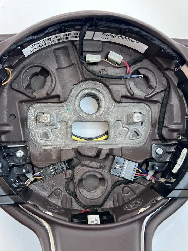 Volante Jaguar XJ 2010-2019 OEM XJL XJR 575 X351 con palancas de cambio marrón Foto 4 de 4