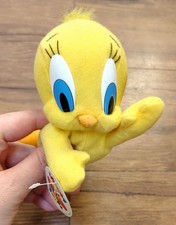 Play by Play Looney Tunes Tweety Bird Beanbag Plush Toy 7" 1997 w/ Tag