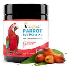 UnRuffledRx Organic Red Palm Oil 4oz Helps Maintain Feather  Skin Condition USA