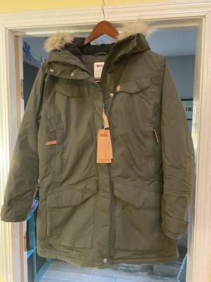 FjallRaven Women Nuuk Pro Parka Large Deep Forest 86369 - NEW New with Tags