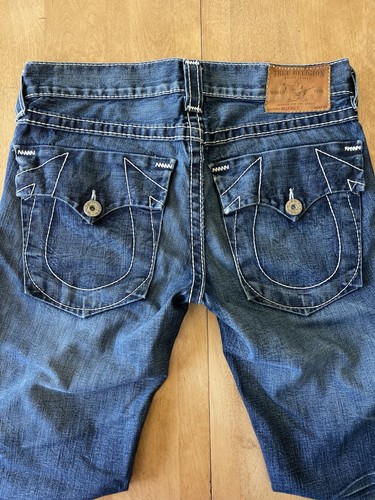Jeans vintage Y2K True Religion uomo Billy Big T denim 32x29 (35) punto spesso - Foto 19 di 24