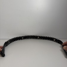Vintage Fisher Western Belt Black Silver Metal Braided USA Made Size 26