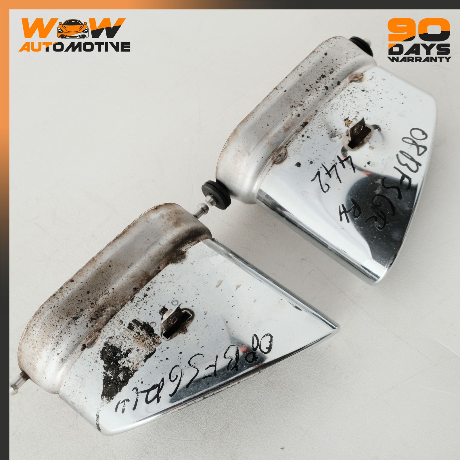 04-13 BENTLEY CONTINENTAL FLYING SPUR REAR LEFT RIGHT EXHAUST MUFFLER TIP SET OE