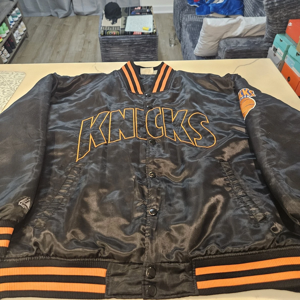【MAJESTIC】HARD WOOD CLASSICS ニックス スタジャン Majestic New York Knicks NBA Jackets for sale | eBay