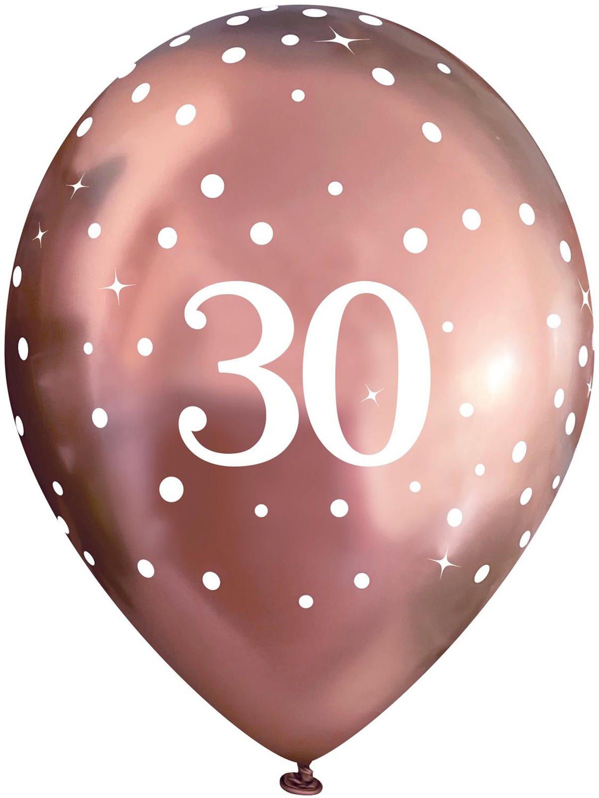30th Birthday Balloons Party Decorations Age 30 Classy Rose Gold Latex Balloons