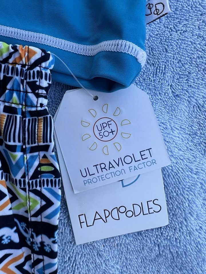 Nuevo con etiquetas Conjunto de calzoncillos de protección contra erupciones de traje de baño Just Chill FPS 50 para niños Geckos 7 Foto 4 de 4