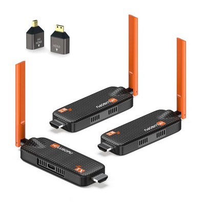 Wireless HDMI Transmitter and 2 Receivers, Support Up to 6 Receivers, 5.8G HD...
