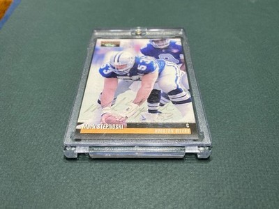 1995 Pro Line Autograph Mark Stepnoski *DALLAS COWBOYS* 371/1500 LE IN THE PACK