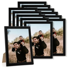 6x8 Picture Frame Set of 12,Photo Frames Display Pictures 6"x8",Black Picture...
