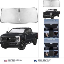 Autovir Windshield Sun Shade Fit for 2017-2024 2025 2026 Ford F250