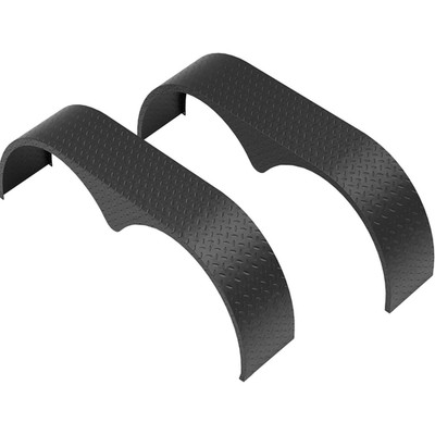2-Pack Heavy Duty Steel Tandem Trailer Fenders 66x9.1x20 Inch for 13-15'' Wheels