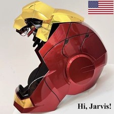 2026 Iron Man MK5 1:1 Helmet Wearable Voice-control Mask Cosplay Golden AUTOKING