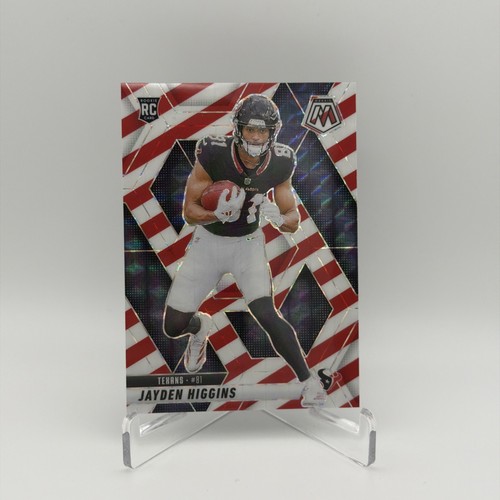 2025 Panini Mosaic - Rookies Jayden Higgins #346 Red & White Stripe Prizm (RC)