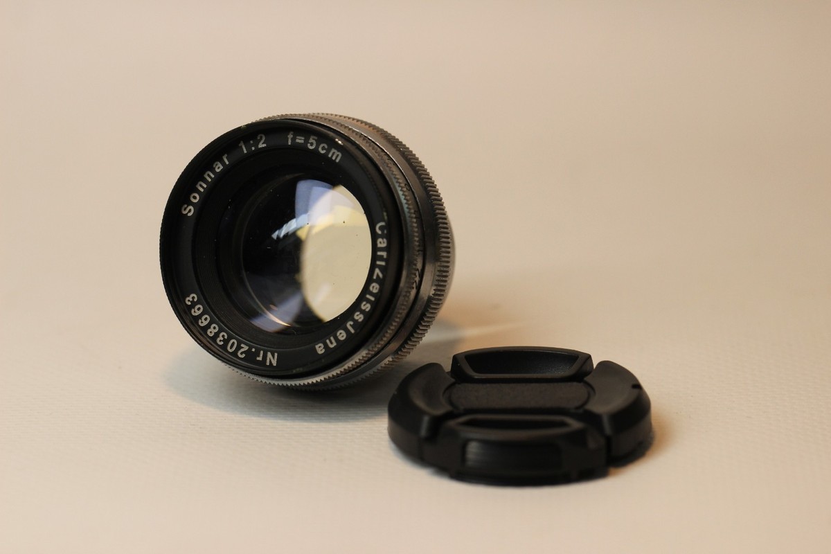Carl Zeiss Jena Sonnar 50mm f/2 M39 LTM Lens | Vintage German