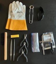 Goldsmithing Silversmithing Tools - Files, Glasses, Pliers, Saw, Sparker, Stamps