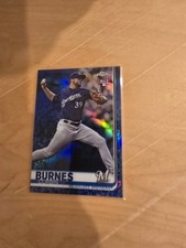 Topps Chrome 2019 Corbin Burnes Rookie Blue Refractor #84 Milwaukee Brewers /150