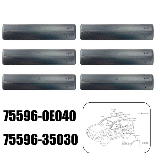 Roof Rack Cover Removal Kit Removal Kit 75596-0E040 ABS Accessories Black - Picture 4 of 9