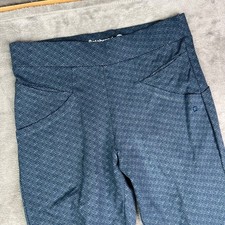 Betabrand Pants Womens Medium Blue Geometric Classic Dress Pant Yoga Pants