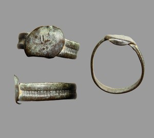 Islamic Bronze Pilgrimage Ring Madina Devotional Type Mamluk Ayyubid Period