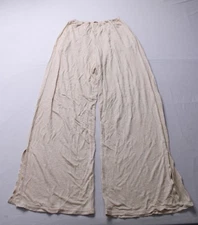 Lunya Women's High-Rise Linen Knit Side Slit Pant BE5 Yawning Oak Small