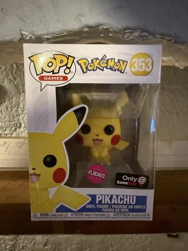 Funko Pop! Vinyl: Pokémon - Pikachu (Flocked) - GameStop (Exclusive) #353