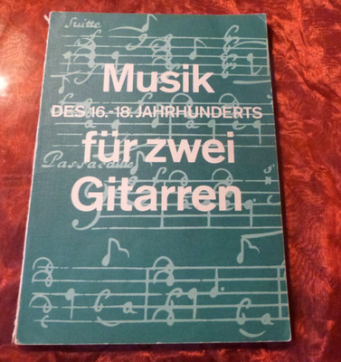 MUSIK DES 16.-18. JAHRHUNDERTS für zwei Gitarren