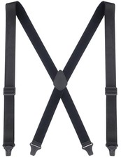 Suspenders for Men Heavy Duty with Plastic Clips, Visible or Hidden under Shi...