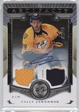 2015-16 Upper Deck Artifacts Silver Material 4/49 Calle Jarnkrok #10 Auto 0v1