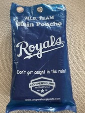 Kansas City Royals Lightweight Adult One Size Fits All Rain Poncho Logo Imprint