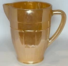 Vintage Termocrisa Glass Marigold Carnival Iridescent Depression Glass Pitcher