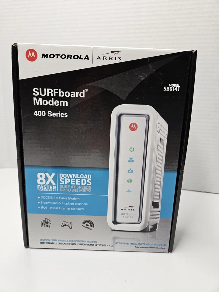 MOTOROLA ARRIS SURFboard Modem 400 Series Model SB6141 - Image 3 of 4